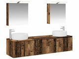 Bathroom Cabinet Set 5 pcs Old Wood Engineered Wood 3406517