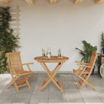 Garden Dining Set 3 pcs Brown Solid teak wood 3385964
