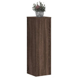 Plant Stand 2pcs Brown Oak 25x25x80 cm Engineered Wood 852948