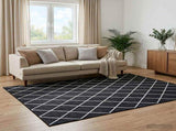 Rug ORIZ Black Diamond Pattern 240 x 340 cm 100% Polyester 42050346