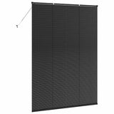 Venetian Blinds Height Adjustable Black 220 x 160 cm Aluminium 42006184