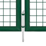 Mesh Garden Gate Green 500x125 cm Galvanised Steel 154540
