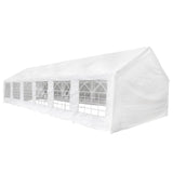 Tent Fabric without Frame White 12 x 6 m PE 41679