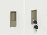 Storage Cabinet White 90 x 40 x 200 cm Steel 3406177