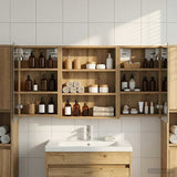 Bathroom Cabinet Set 3 pcs 100 x 10.5 x 50 cm Engineered wood 3403687