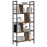Bookshelf Smoked Oak 75 x 30 x 156 cm Engineered Wood 883960