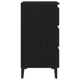 Bedside Cabinet Black Oak 40 x 35 x 69 cm Engineered Wood 862580