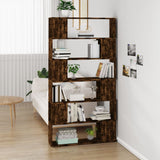 Book Cabinet/Room Divider Smoked Oak 100x24x188 cm 3187603