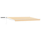 Electric Retractable Awning Yellow and White 4 x 3 m 3419970