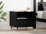 Bedside Cabinet 2 pcs Black Oak 40 x 35 x 50 cm Engineered Wood 882654