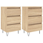 ZNTS Bedside Cabinets 2 pcs Sonoma Oak 40x35x69 cm Engineered Wood 826931