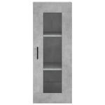 Highboard Concrete Grey 34.5x34x180 cm Engineered Wood 3199509