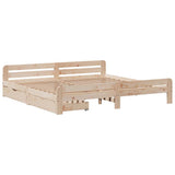 Bed frame without Mattress 200x200 cm Solid Wood Pine 3309026