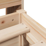 ZNTS Bookcase Bed without Mattress 140x200cm Solid Wood Pine 3323143