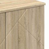 Bathroom Furniture Set 3 pcs Sonoma Oak Engineered wood & Metal 3392945