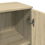 Bathroom Cabinet Sonoma Oak 30x30x190 cm Engineered Wood 849657