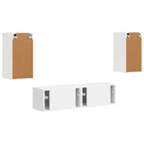 TV Cabinet Set 4 pcs White Engineered Wood 3409150