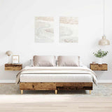 Bed Frame No Mattress Old Wood 150x200 cm King Size Engineered Wood 3328715