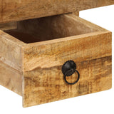247400 Desk with 2 Drawers 110x50x77 cm Solid Mango Wood