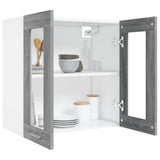 Hanging Glass Cabinet Lyon Grey Sonoma 60x31x60 cm Engineered Wood 815121