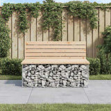 Garden Bench Gabion Design 103x70x65 cm Solid Wood Pine 834374