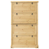 Shoe Cabinet Corona 99x32x163.5 cm Solid Wood Pine 4002787