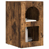 Bedside Table 2 pcs Smoked Oak 29.5 x 33.5 x 50 cm 891235