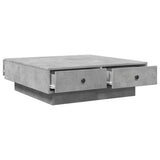 Coffee Table Concrete Grey 90x90x28 cm Engineered Wood 848090