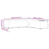 L-Shaped Garden Furniture Covers 2 pcs 20 Eyelets 300x300x70 cm 3155375