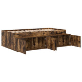 Bed Frame with Drawer Smoked Oak 90 x 190 cm Engineered Wood 3335209