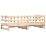 Pull-out Day Bed without Mattress 2x cm Solid Wood 840388