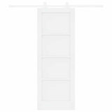 Sliding Door White 73.5 x 198.5 cm Solid Pine Wood 3333383