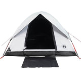 Camping Tent Dome 3-Person White Blackout Fabric Waterproof 94698