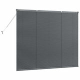 Venetian Blinds Manual Dark Grey 130 x 155 cm Aluminium 42006058