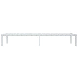 Metal Bed Frame without Mattress White 75x190cm 373663