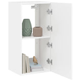 TV Wall Cabinet with LED Lights White 40.5x35x80 cm 837260