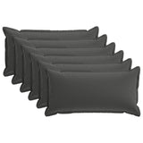 Cushion with Pillow HOUTEN 6 pcs Anthracite Polyester 934046