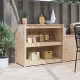 Kitchen Cabinet with Shelf MEPPEL Brown Oak 106 x 55 x 92 cm 868161