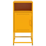 Bedside Cabinets 2 pcs Mustard Yellow 36x39x78 cm Steel 846573