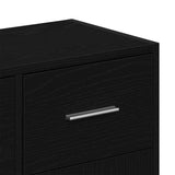 Sideboard Black Oak 91x28x75 cm Engineered Wood 862447
