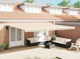 Awning Frame 4x3 m Automatic Roll-back Aluminium 141466