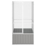 Bird Cage Grey 111x107x211.5 cm Galvanised Steel 171551