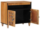 Sideboard with Door Natural 60 x 33.5 x 75 cm Solid Mango Wood 4018285