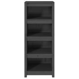 Book Cabinet Grey 50x35x125.5 cm Solid Wood Pine 821711