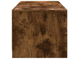 TV Cabinet with LED Smoked Oak 165 x 34 x 40 cm Engineered Wood 8006561