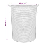 Storage Basket Black and White 49x65 cm Cotton 358495