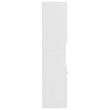 804997 Bathroom Cabinet White 30x30x130 cm Engineered Wood