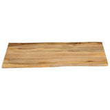 Table Top 100x80x3.8 cm Live Edge Solid Wood Mango 370748
