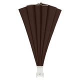 Balcony Privacy Screen 320 cm Polyester Brown 42037151