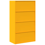 Storage Cabinet Mustard Yellow 80 x 40 x140 cm Steel 3406181